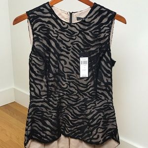 BCBGMAXAZRIA Peplum Top